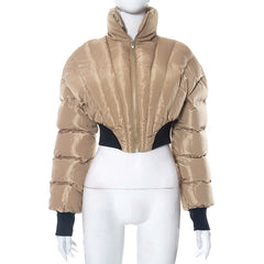 On Rare Occasion Cropped Padded Jacket