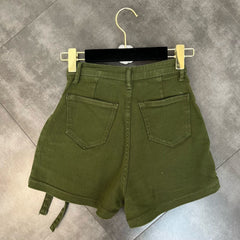 Kyla Denim Utility Cargo Shorts (Pre-Order)