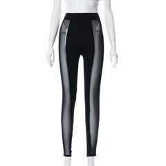 Midnight Drive Mesh Panel Leggings