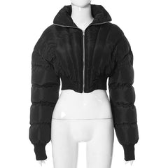 On Rare Occasion Cropped Padded Jacket