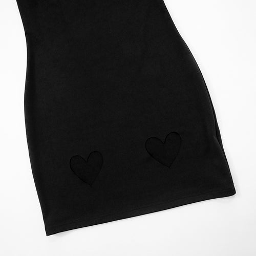 Hearts For You Cutout Long Sleeve Mini Dress