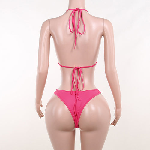 Sabrina 3 PC Halter Cover Up Bikini Set