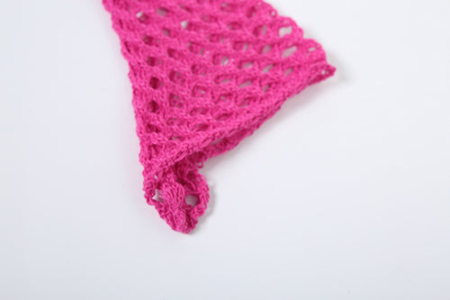Lillian Distressed Crochet Knit Long Sleeve Jumpsuit