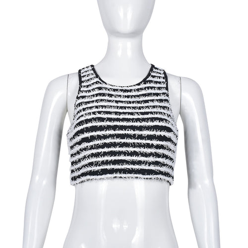 Not So Black And White Crop Tank