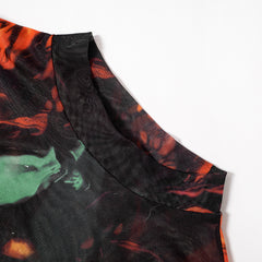 One Of A Kine Tie Dye Mock Neck Bodysuit