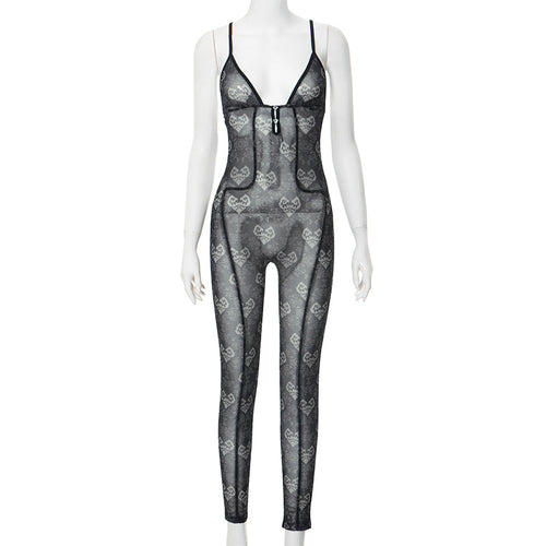 What Your Heart Desires Mesh Sleeveless Jumpsuit
