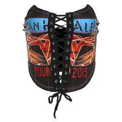 Going On Tour Graphic Lace Up Corset Crop Top