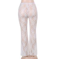 Put A Bow On It Lace High Waist Flare Leggings