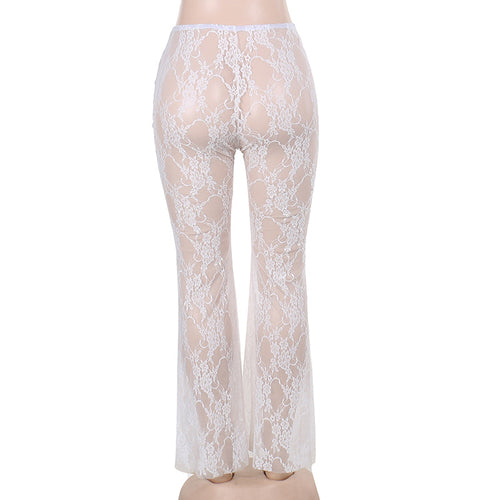 Put A Bow On It Lace High Waist Flare Leggings