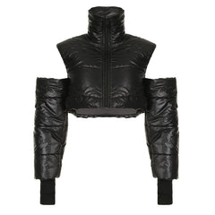 Marlene Cutout Cropped Puffer Jacket