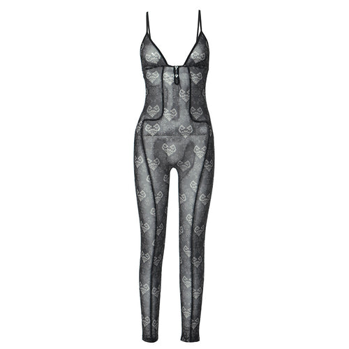 What Your Heart Desires Mesh Sleeveless Jumpsuit