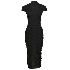 Princess Dior Crochet Knit Short Sleeve Maxi Dress