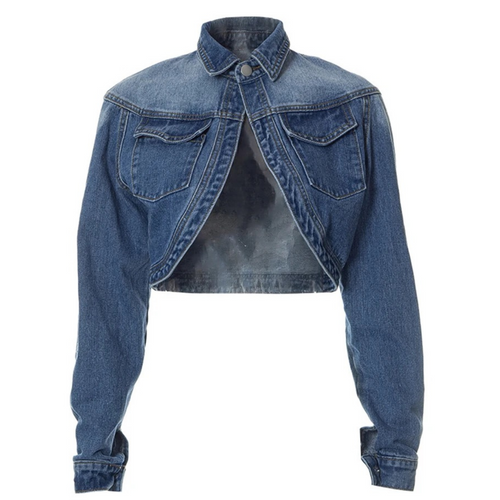 Kiana Cropped Denim Jacket