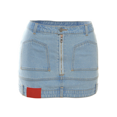 Inside Out Denim Mini Skirt