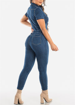 Women Sexy Denim Jumpsuit