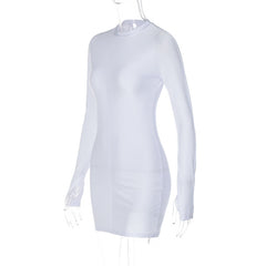 Sleek And Sexy Long Sleeve Bodycon Mini Dress