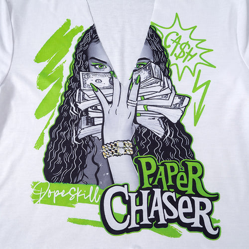 Paper Chaser Graphic Cropped Tee