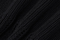 So Coy Crochet Knit Tube Top Mini Short Set