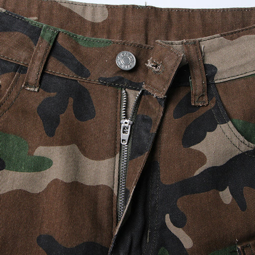 All Eyes On Me Cargo Camouflage Jeans