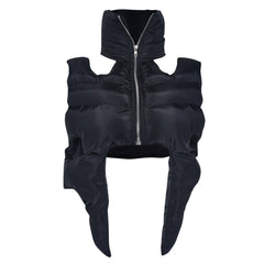 On Rare Occasion Cropped Padded Vest Jacket
