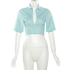 Lory Tie Waist Collared Shirt