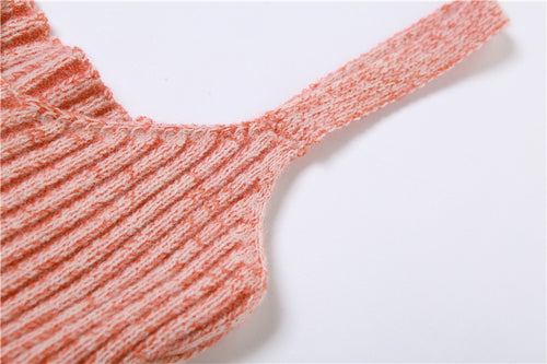 Loren Distressed Crochet Knit Romper