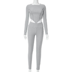 See You Again Ribbed Legging Pant Set