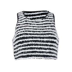 Not So Black And White Crop Tank