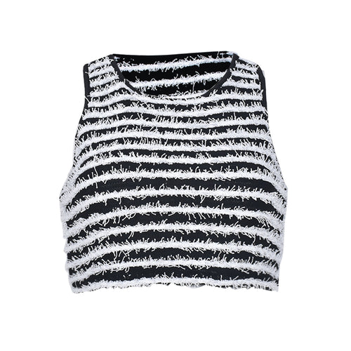 Not So Black And White Crop Tank