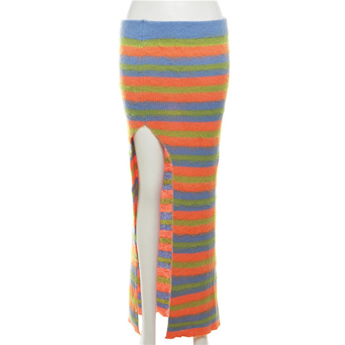 Camilla Zip Front Knit Maxi Skirt Set