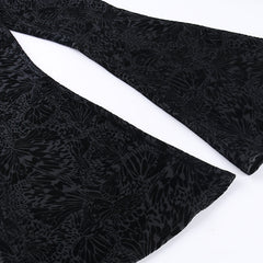 Dahlia Lace Short Sleeve Cutout Crop Top