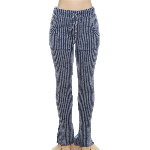 Skylar Sleeveless Rib Knit Flare Legging Pant Set