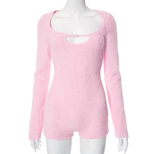 Babygirl Fuzzy Knit Romper