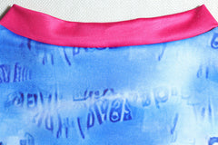 Word To Me Body Printed Short Sleeve Bodycon Midi Dress