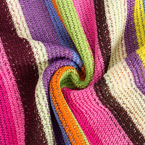 Nia Sleeveless Striped Crochet Knit Maxi Dress