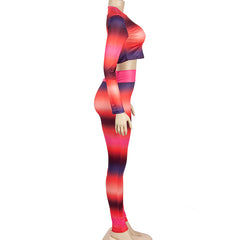 Malia Long Sleeve Printed Legging Pant Set