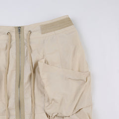 Carly High Waist Cargo Drawstring Utility Skirt