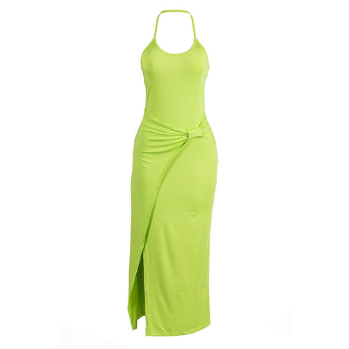 Bellavista Sleeveless Halter Maxi Dress