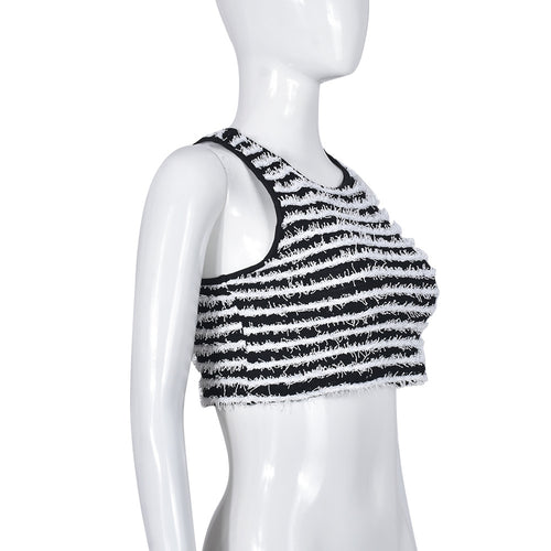 Not So Black And White Crop Tank