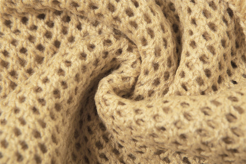 Free Soul One Shoulder Tassel Crochet Knit Cropped Sweater