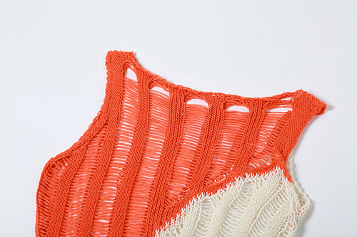 From Paradise Crochet Knit Sleeveless Maxi Dress
