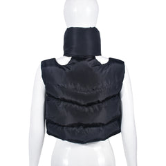 On Rare Occasion Cropped Padded Vest Jacket