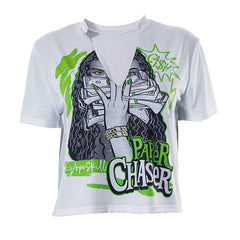 Paper Chaser Graphic Cropped Tee