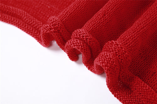 Ryder Crochet Knit Hooded Maxi Dress