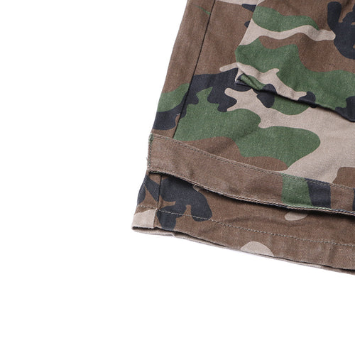Brielle Camouflage Strapless Cargo Denim Jumpsuit