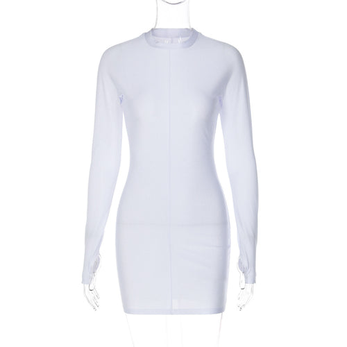 Sleek And Sexy Long Sleeve Bodycon Mini Dress