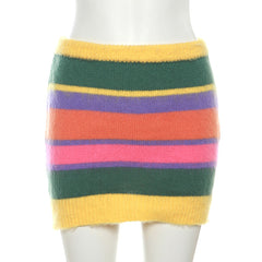True Colors Knit Sweater Skirt Set