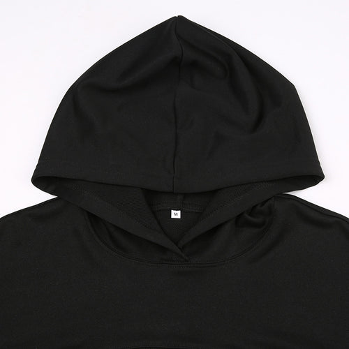 Downtown Casual Cropped Hoodie