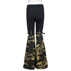 In Her Command Camouflage Flare Leggings