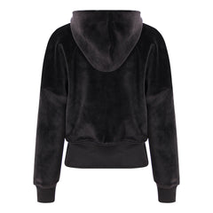 Gold Velvet Hooded for Women Autumn Thickened Composite Multi Metal Zipper Split Waist Trimming Women